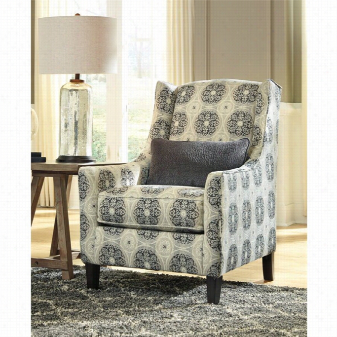 Ashley Azlyn Fabric Accent Chiar In Graphite