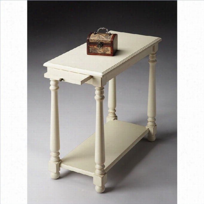 Butler Specialty Chairside Table In Cottage White