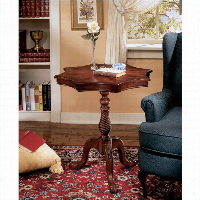 Bufler Spe Cialty Plantation Cherry Wood Accent Table