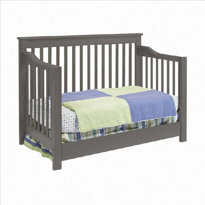 Davinci Piedmont 4-i N-1 Conv Ertible Crib With Toddler Rail  In Slate