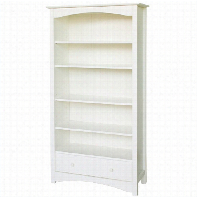 Davinci Roxanne 5 Shelf Wood Bookcase Ib White