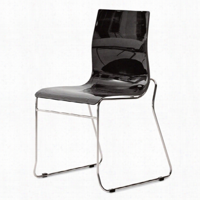 Domitalia Gel-t Stackable Dinig Chair In Black