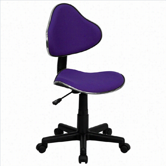 Flash Furniture Modern Ergonomic Task Office Chair In Purple