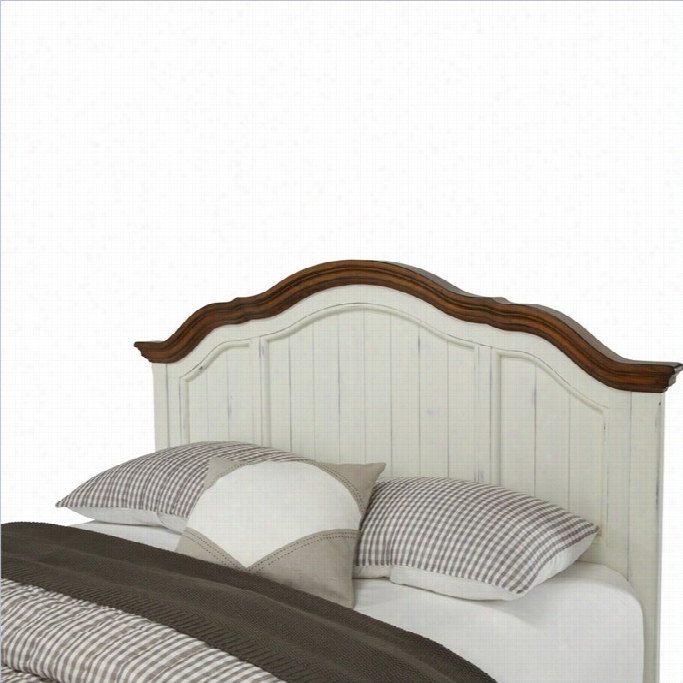 Ho Me Styles French Countryzide Headboard In Oak And Rubbed White-queen