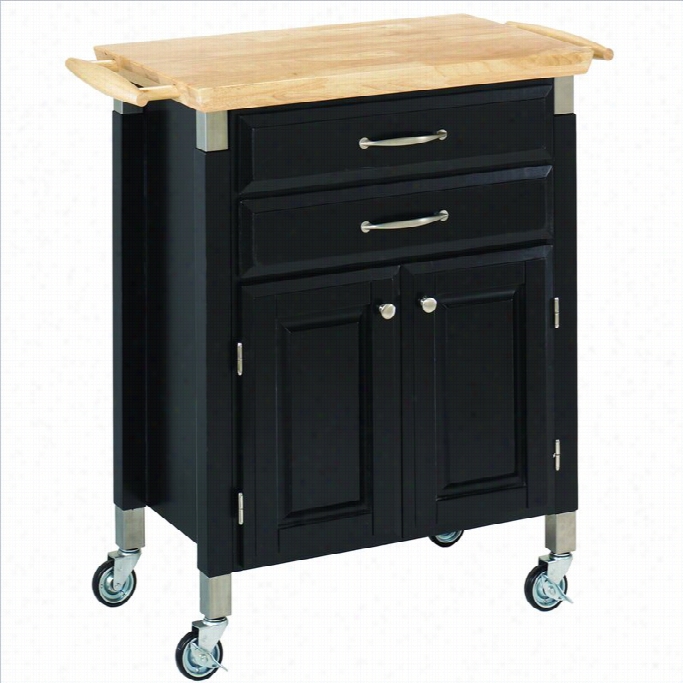 Hme Styles Madison Wood Top Pep And Serve Kitchen Cart In Wicked