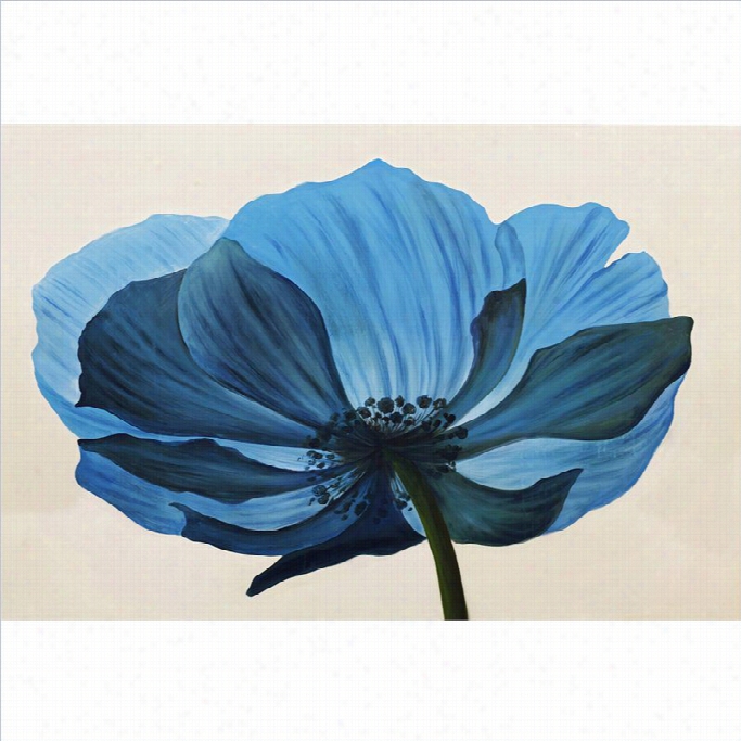 Moe's Flower Walll Art In Blue