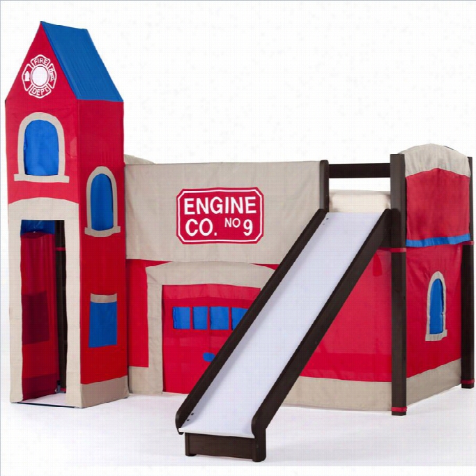 Ne Kids School House Firehouse Loft In Chocolate