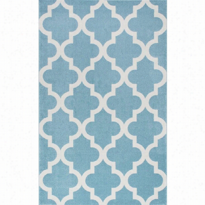 Nuloom 7' 10 X 10' 10 Meeker Trellis Rug In Light Blue