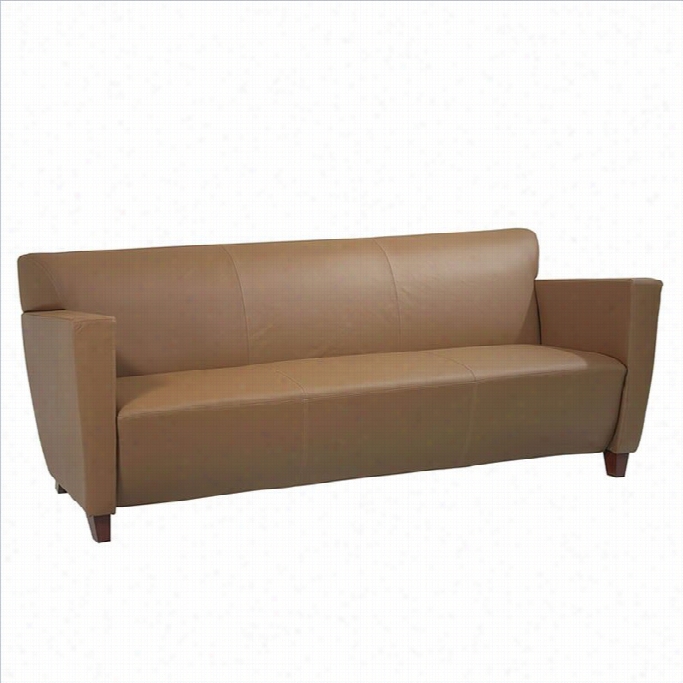 Office Star Furnituee - Taupe Leatheer Sofa