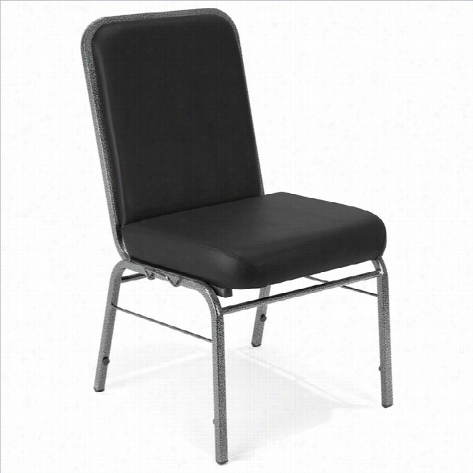 Ofmh Eavy Service Stack Stacking Chair In Black