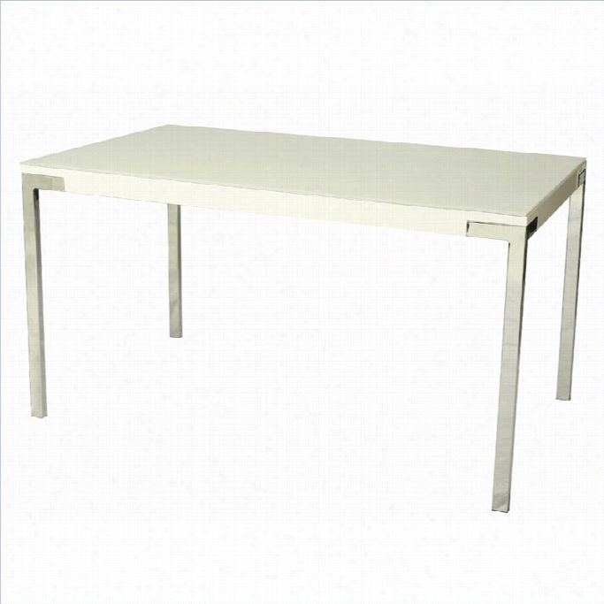 Pastel Furniture Forrt James Rectangular Dining Table In White Glass