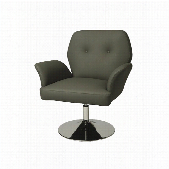 Pastel Furniture Zevi Upholstered Arm Chair In Gray