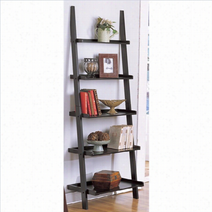Poundex 5-tier Wall Shelf In Mourning