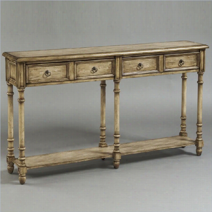 Pulaski Accents Rustic Chic Console Table In Dune