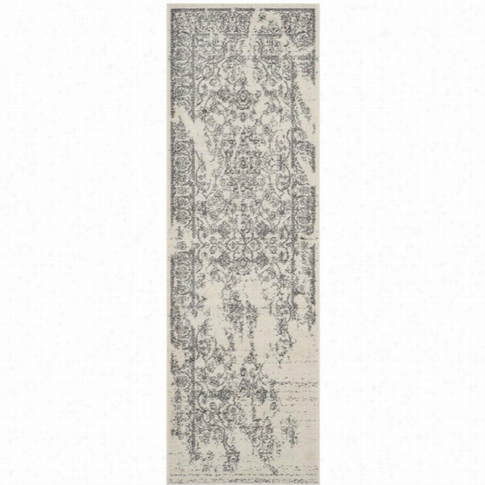 Safaviehh Adirondack Ivory Area Rug - 2'6 X 8'