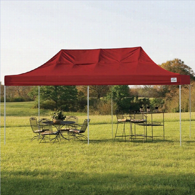 Sehlterlogic 10'x20' Pro Pop-up Canopy Straight Leg With Cover In Red