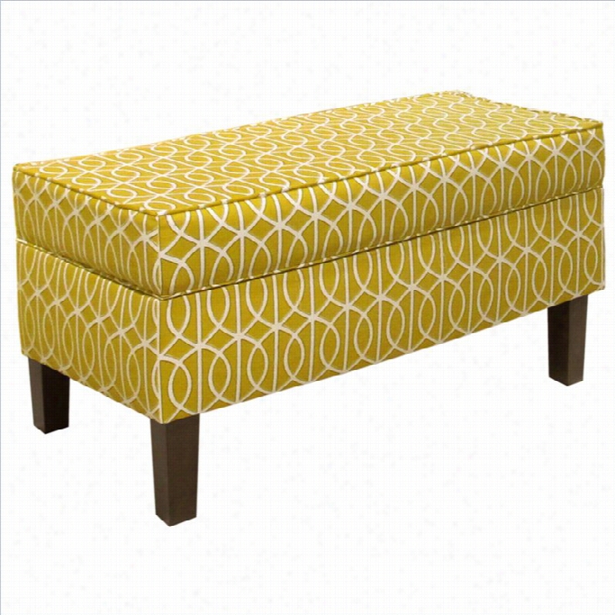 Skyline Furniture Storage Bench In Citrine