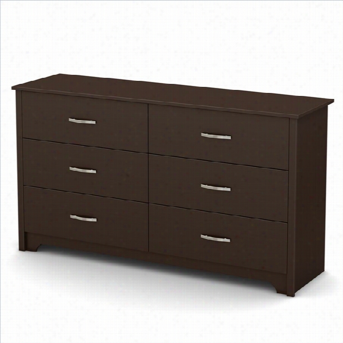 South Shore Fusion Dresser In Chocolate