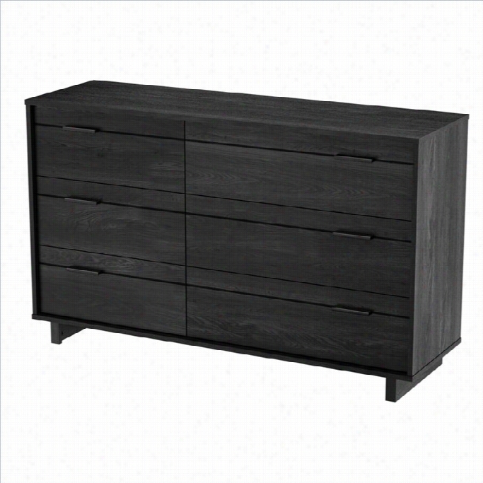 South Shore Fynn Dresser In Gray Oak