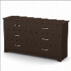 South Shore Fusion Dresser in Chocolate