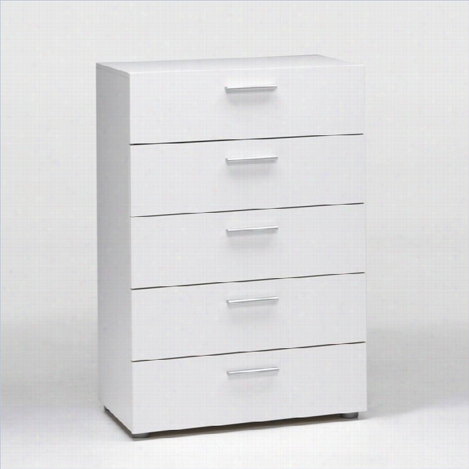 Tvikum Austin 5 Drawer Box In Whit