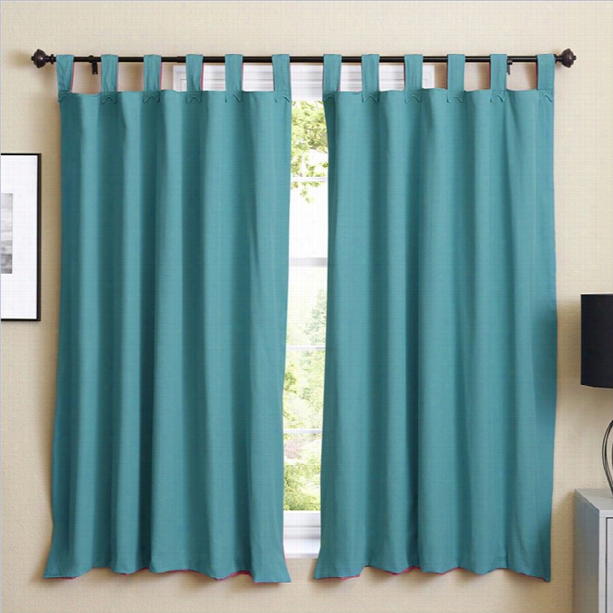 Blaizng Needles Twilo  Curtain Panels In Aqua Blue And Bery Berry  Place Of 2)