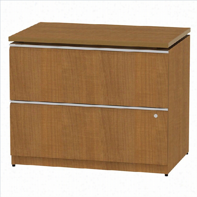 Bush Bbf Milano2  36w 2dwr Lateral File In Golden Anigre