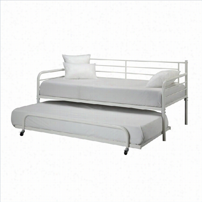 Dhp Trundle Concerning Metal Daybed Iin White