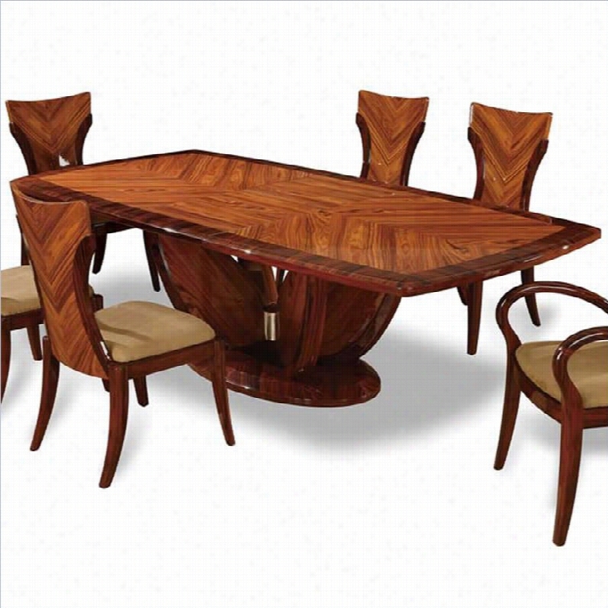 Global Furniture Usa Rebecca Casuald Ining Table In Cherry Ffinish