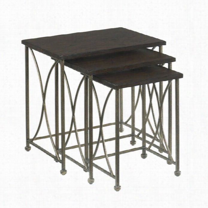 Hammary Hidden Treasures Rustkc Nesting Tables  In Rustic