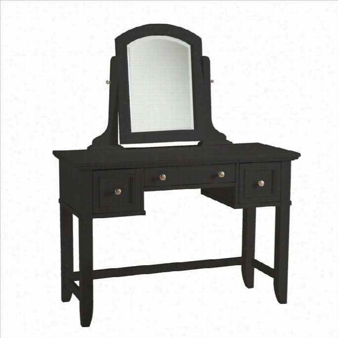 Home Styles Bedford Vanity Table In Black Finih