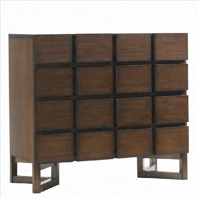 Lexington 11 South Cassina Hall Accent Chest In Accent Chestnut Brown