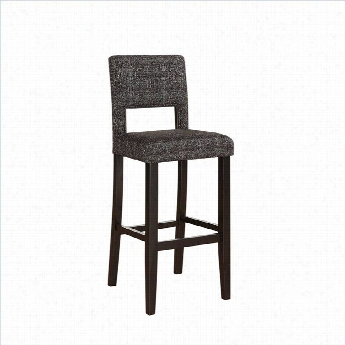 Linon Vega 30 Bar Stool In Myrtle  Panda