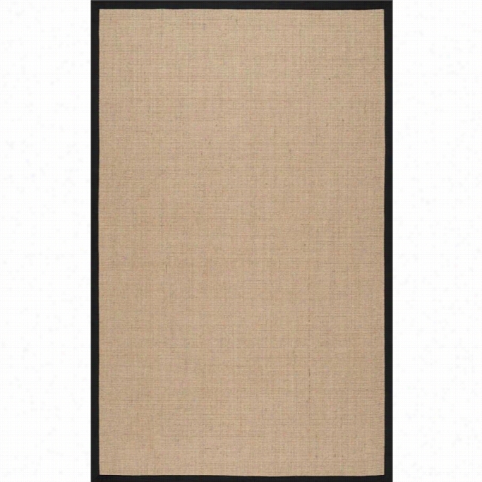 Nuloom 6' X 9' Machine Woven Orsay Sisal Rug In Bl Ack