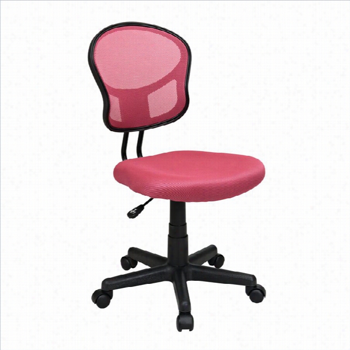 Office Star Osp Designs Seating Mesh Task Office Chair In Pink