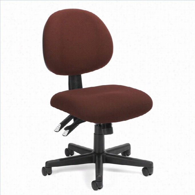 Ofm 24-hour Computer Task Office Chair In Burgundy