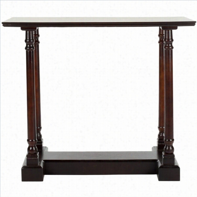 Safavieh Andy Wood Console Table In Dark Cherry