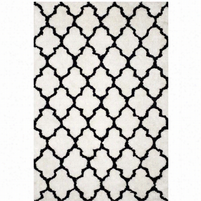 Safavieh Abrcelona Shag Ivory Shag Rug - 6' X 9'