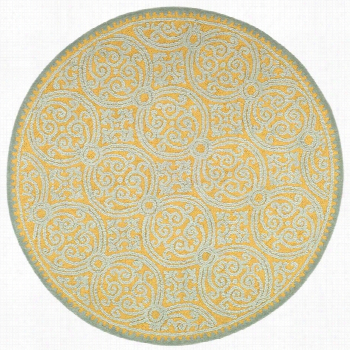 Safavieh Cambridge Azure Transitional Rug - Round 10'