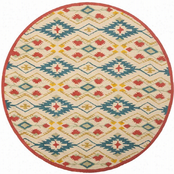 Safavieh Four Seasons Natural Indoor Outddo Or Rug - Round 4'