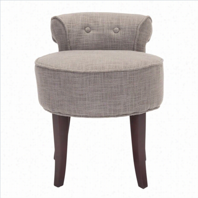 Safavieh Megan Birch Wood Vnity Stool In Grey