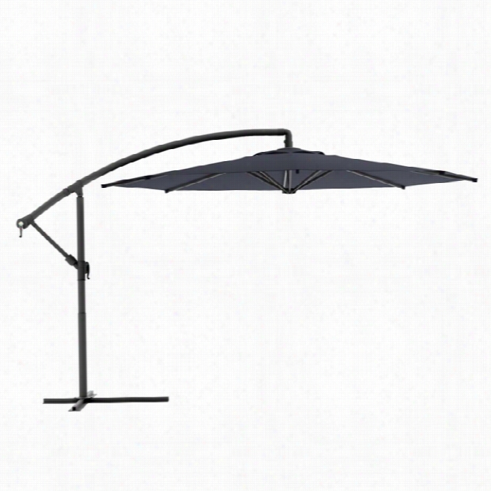 Sonax Corliving Offset Patio  Umbrella In Black