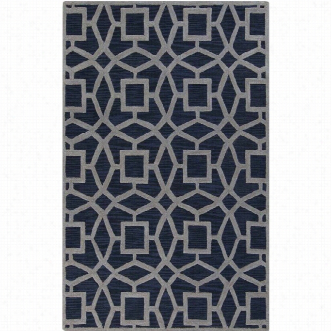 Surya Dream 5' X 8' Hand Tufted Woolrug In  Blue