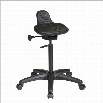 Office Star KH Series Saddle Seat Stool in Black