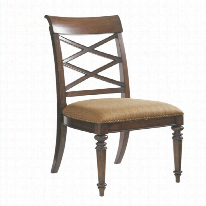 Tommy Babama Home Landara Cedar Point Dning Chair Inn Rich Tobacco