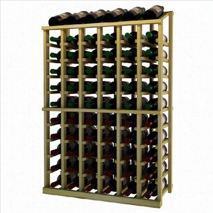 Wine Celllar Innovations  Designer Series 43 Half Height  Wine Rack With Display Shelf