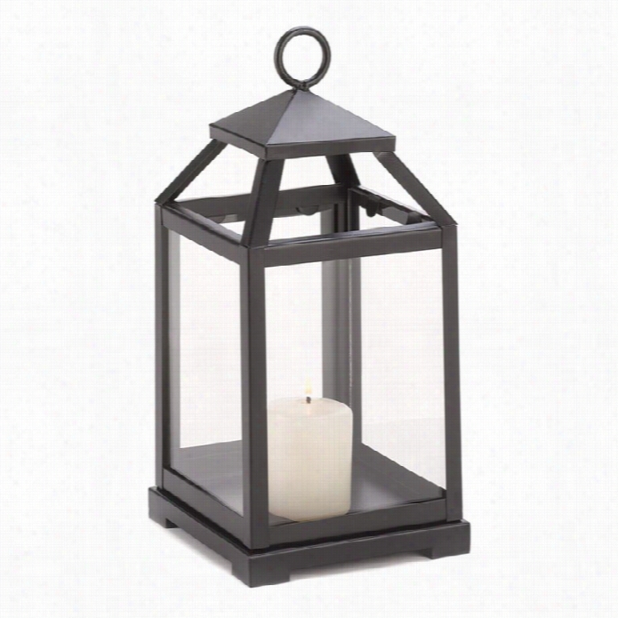 Zi Ngz And Thingz Contemporary Candle Lantern In Black