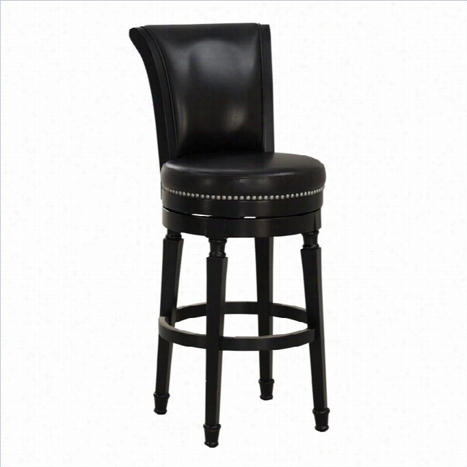 American Heriyage Billiard Chelsea 30 Bar Eight Stool In Black