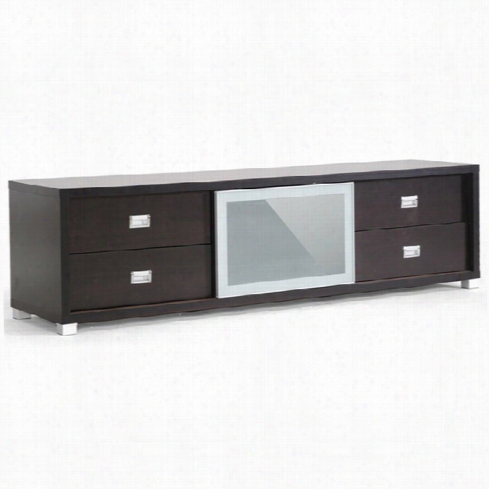 Baxton Studio Botticelli Tv Stand In Dark Brown