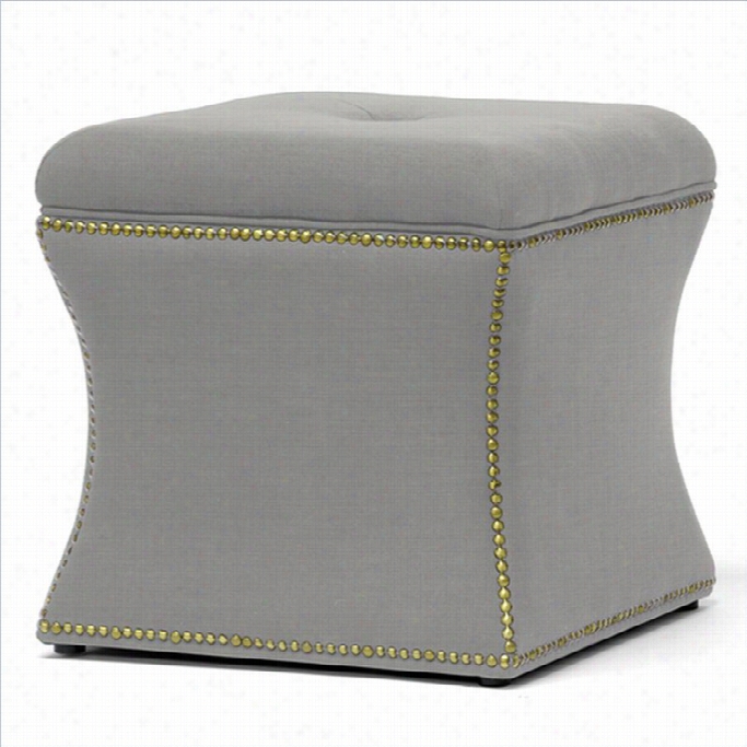 Baxton Studio Shrewsbury Ottoman In Beige